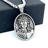 Greek Mythology Stainless Steel Jesus Pendant Men Necklaces IJ0536-2