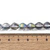 Electroplate Glass Beads Strands EGLA-L045-H-HP02-4