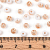6/0 Half Plated Glass Beads SEED-N008-04F-4