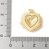 Brass Micro Pave Cubic Zirconia Pendants ZIRC-I071-12G-3