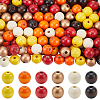 SOFPLATE 240Pcs 6 Styles Natural Wood Beads Strands WOOD-SP0001-03A-1