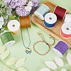 SUNNYCLUE 9 Rolls 9 Colors Nylon Chinese Knot Cord NWIR-SC0001-06-4