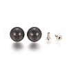 ABS Plastic Imitation Pearl Rivet Studs KY-L076-C-02-3
