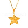Stainless Steel Star Pendant Necklaces for Women KF3781-2-5