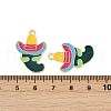Cinco De Mayo Theme Alloy Enamel Pendants ENAM-V001-05C-G-3