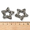 Star Shape Polymer Clay Rhinestone Beads CLAY-NH0001-06A-3