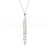 3Pcs 3 Style Brass Macrame Pouch Empty Stone Holder for Pendant Necklaces Making NJEW-AB00027-5
