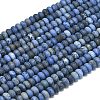 Natural Dumortierite Beads Strands G-P575-A03-6x4mm-2