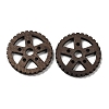 Walnut Wood Hollow Pendants WOOD-G018-06-1-2