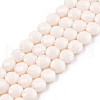 Opaque Solid Color Glass Beads Strands GLAA-N052-06-A06-1