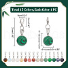 Gemstone Round Pendant Decoration HJEW-AB00349-2