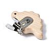 Beech Wood Baby Pacifier Holder Clips WOOD-T015-22-4