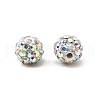 Polymer Clay Rhinestone Beads RB-H284-6MM-AB-2