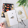 SUPERDANT 1 Set Wooden 2-Ring Loose Leaf Binder Postcard Phote Album Cover DIY-SD0001-02G-6