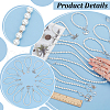 12Pcs 12 Style Glass Pearl Beaded Wedding Cake Pulls for Bridesmaids BJEW-AB00016-3