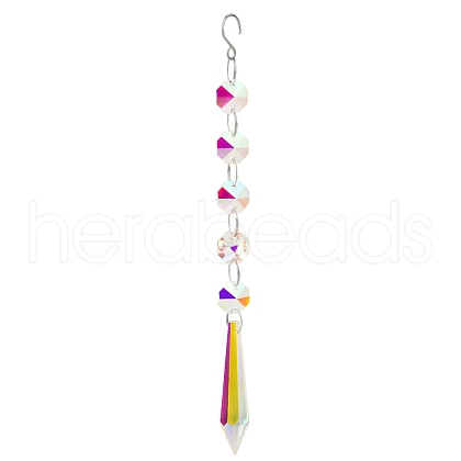 Clear AB Glass Pendant Decorations PW-WG12742-06-1