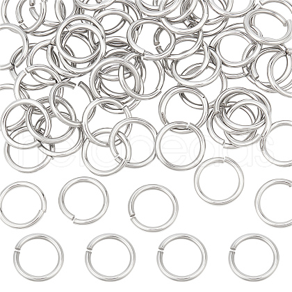 60Pcs Tarnish Resistant 304 Stainless Steel Open Jump Rings STAS-LP0001-39P-08-1