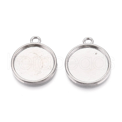 Tibetan Style Alloy Pendant Cabochon Settings PALLOY-N178-13AS-E-1