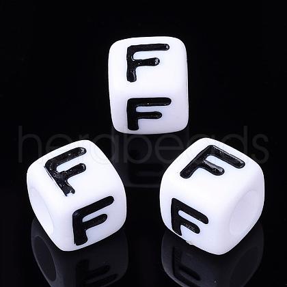 Letter Acrylic Beads PL37C9129-F-1