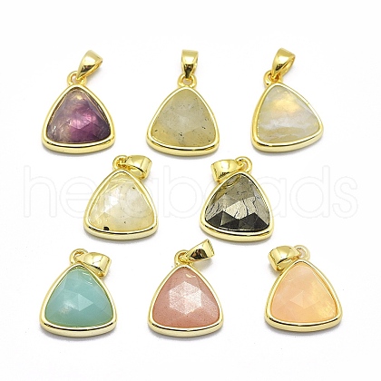 Natural Mixed Stone Pendants G-O176L-G-1