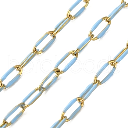 304 Stainless Steel Enamel Cable Chains CHS-R020-02G-01-1