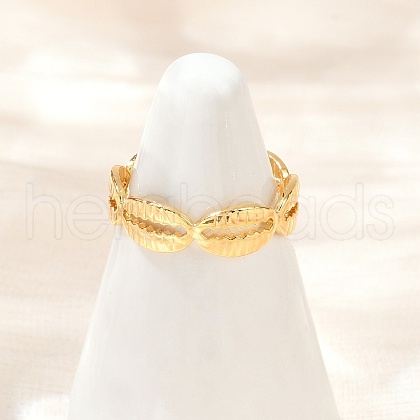 Brass Adjustable Cuff Rings for Women RJEW-B132-02A-G-1