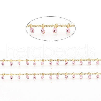 Brass Handmade Beaded Chain CHC-G011-07G-06-1