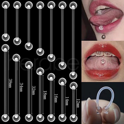 Acrylic Tongue Rings WG0B40E-08-1