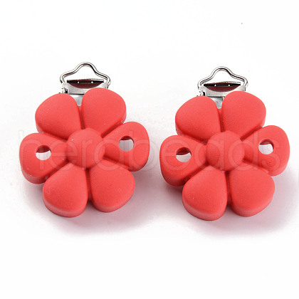 Food Grade Eco-Friendly Silicone Baby Pacifier Clips SIL-S003-04B-1