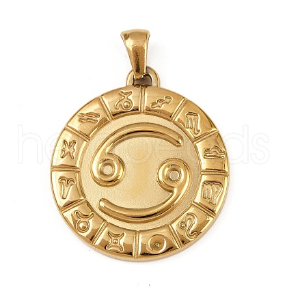 304 Stainless Steel Pendants STAS-C131-04G-10-1