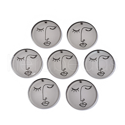Transparent Acrylic Pendants KY-Q058-008-1