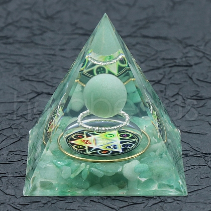 Resin Orgonite Pyramid PW-WG36540-02-1