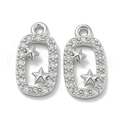 Brass Micro Pave Cubic Zirconia Pendant KK-H460-07P-1