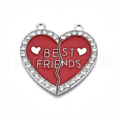 Alloy Enamel Split Pendant ENAM-S130-25D-1
