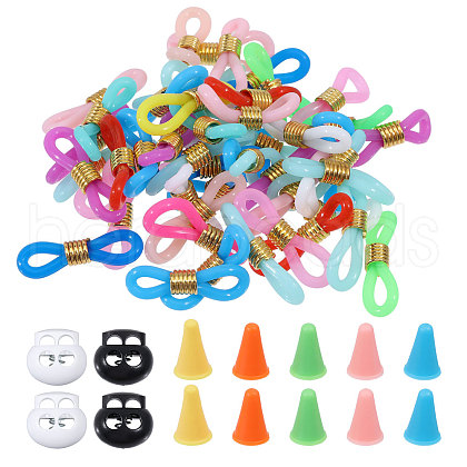 Globleland Synthetic Rubber Knitting Needle Point Protectors DIY-GL0004-91-1