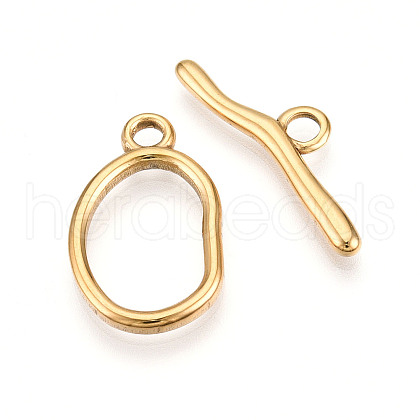 304 Stainless Steel Toggle Clasps STAS-N109-26G-1