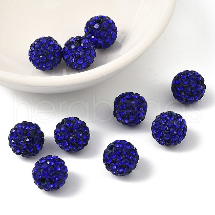 Pave Disco Ball Beads X-RB-A130-10mm-10-1