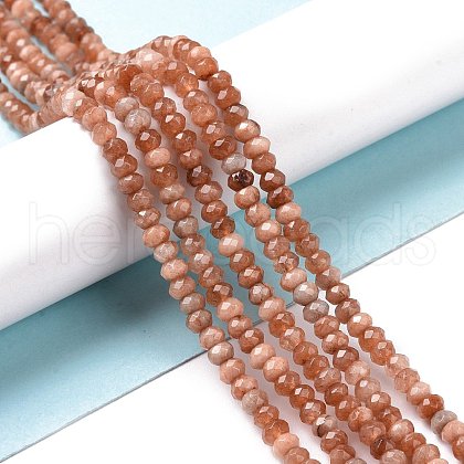 Dyed Natural Malaysia Jade Rondelle Beads Strands G-E316-2x4mm-42-1