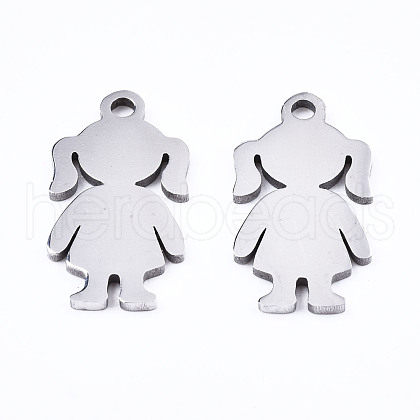 Non-Tarnish 201 Stainless Steel Pendants STAS-T044-210P-1