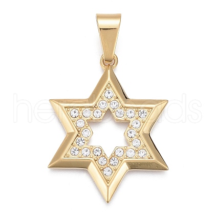 304 Stainless Steel Pendants STAS-K214-08G-1