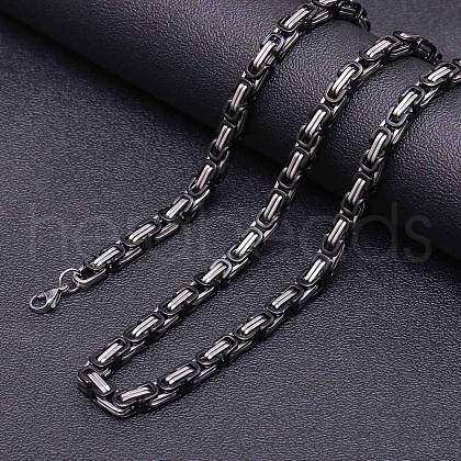 Stainless Steel Byzantine Chains Necklaces for Men FS-WG56795-194-1