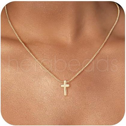 Cross Stainless Steel Pendant Necklaces FS-WG7D720-02-1
