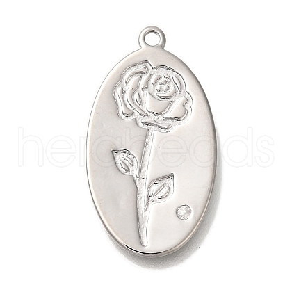 Mother's Day Brass Micro Pave Cubic Zirconia Pendants KK-U038-05P-07-1
