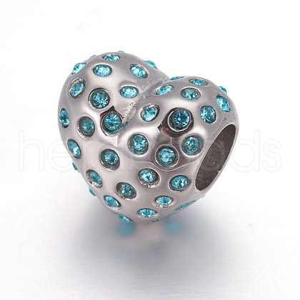 304 Stainless Steel European Style Beads OPDL-L013-22A-1