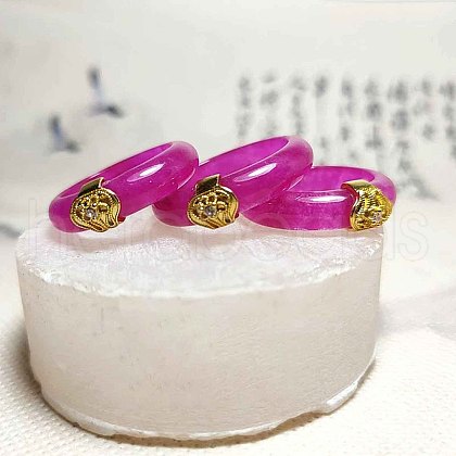 Quartz Crystal & Alloy Finger Rings FS-WG9EECF-01-1