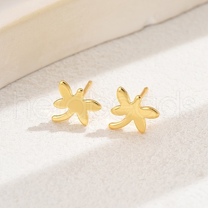 Fashionable Brass Stud Earrings YN8845-8-1