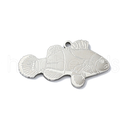 Non-Tarnish 201 Stainless Steel Pendants STAS-R118-01P-1
