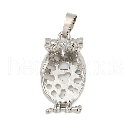Brass Pendant Cabochon Settings KK-S521-17A-P-1
