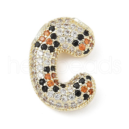 Brass Micro Pave Cubic Zirconia Pendants KK-Z108-02G-C-1