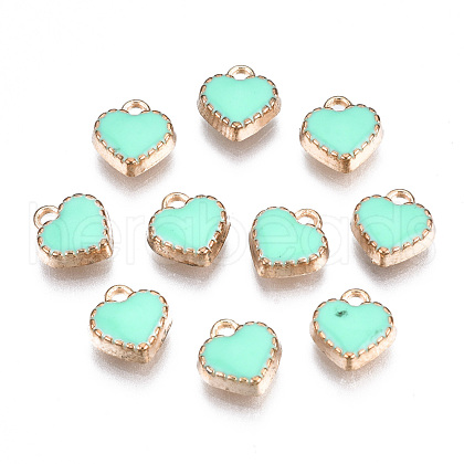 Alloy Enamel Charms ENAM-Q033-51G-1